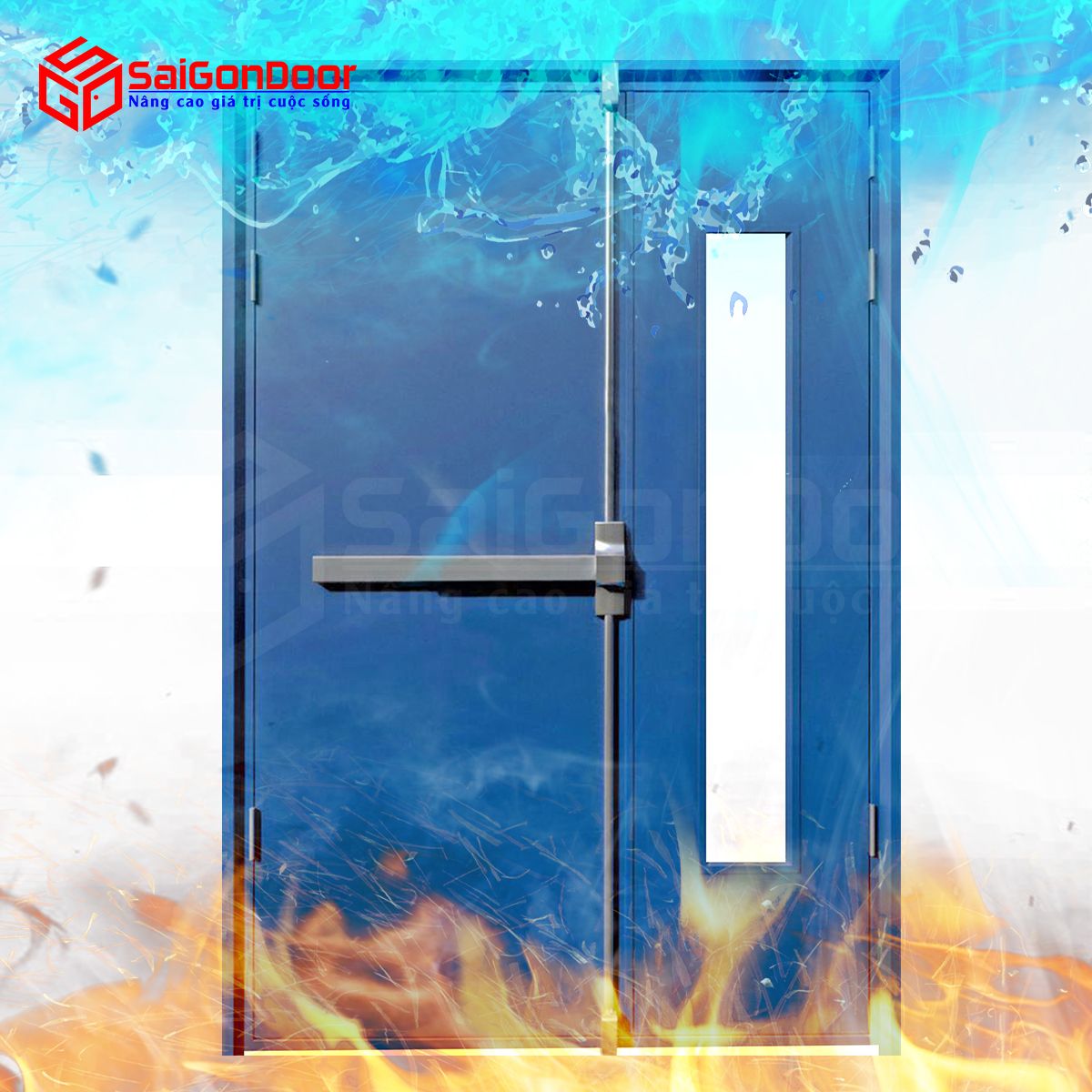 Cửa chống cháy giúp ngăn cháy hiệu quả, đảm bảo an toàn cho người và tài sản